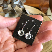 Sterling Silver Clear Quartz Drop Earrings SKU 23182