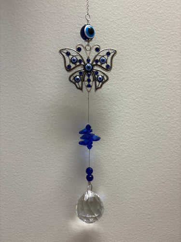 Evil Eye Butterfly Suncatcher SKU 25548