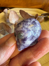 Lepidolite & Labradorite Alien Head Carving SKU 26223