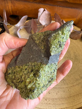 Peridot on Basalt Chunk SKU 26328