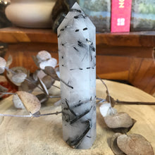 Tourmalinated Quartz Point SKU 23488