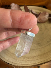 Entia Sterling Silver Clear Quartz Point Pendant SKU 26038