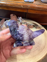 Chevron Amethyst Bird Carving SKU 26615