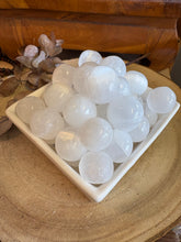 Selenite Round Tumblestones SKU 24710