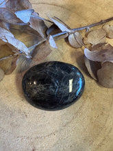 Black Moonstone Palm Stone SKU 24555