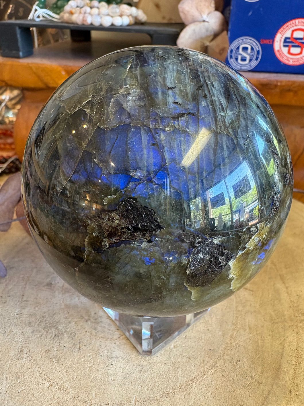 Labradorite Large Sphere SKU 23902