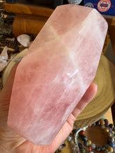 Rose Quartz Facet Cut Freeform SKU 25392