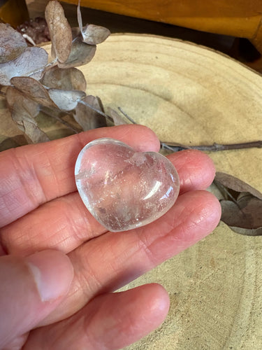 Clear Quartz Heart SKU 24667