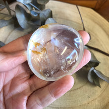 Clear Quartz Palm Stone SKU 22357