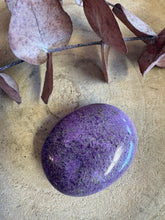 Serpentine & Stichtite Palm Stone SKU 25744