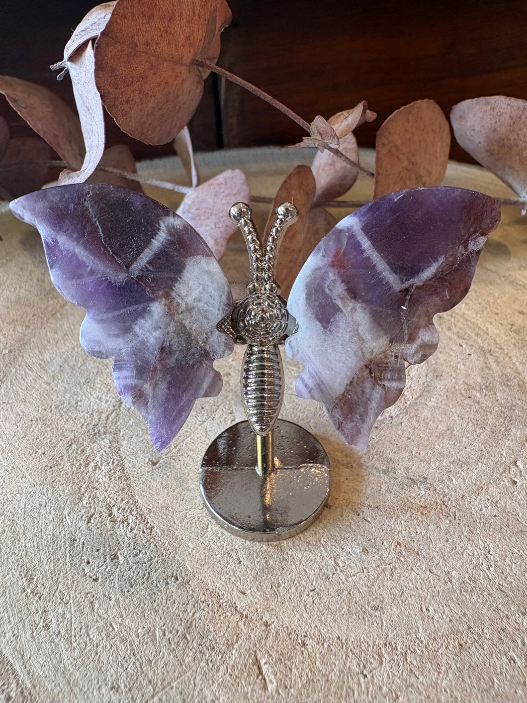 Chevron Amethyst Winged Butterfly SKU 27046CA