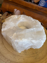 Clear Quartz Chunk Tealight Holder SKU 26246