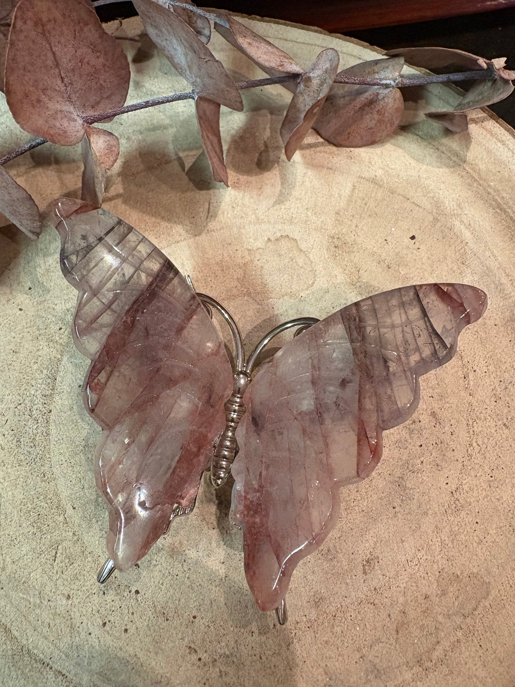 Hematoid Quartz Butterfly SKU 26825A