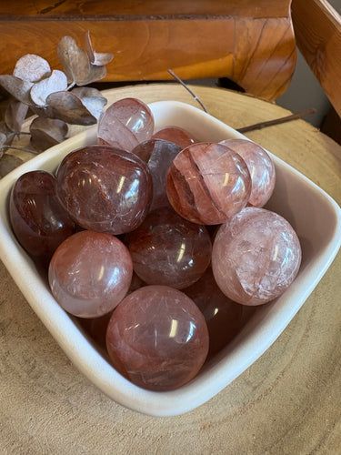 Hematoid Quartz Tumblestones SKU 24084