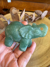 Green Aventurine Elephant Carving SKU 25591A