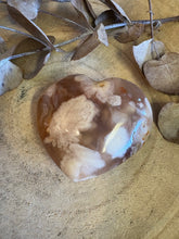 Flower Agate Heart SKU 24023