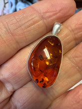 Sterling Silver Baltic Amber Pendant SKU 25901