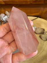 Rose & Hematoid Quartz Point SKU 24102