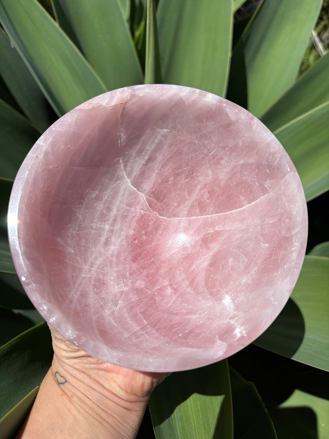 Rose Quartz Bowl SKU 25722