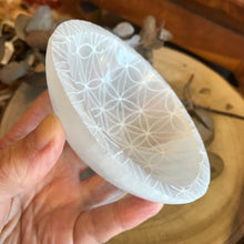 Selenite Flower of Life Bowl SKU 23855