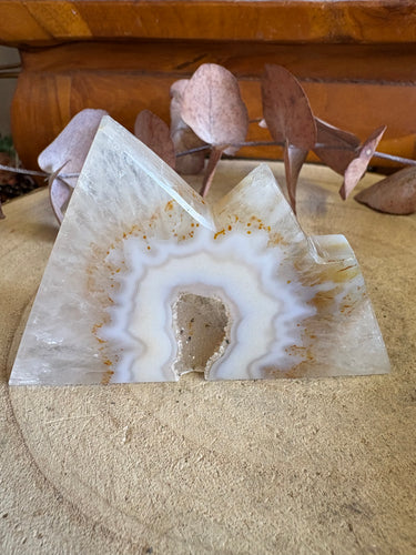 Druzy Agate Mountain Carving SKU 26276