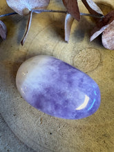 Chevron Amethyst Palm Stone SKU 25853