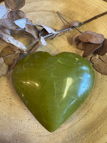 Green Opal Heart SKU 24588
