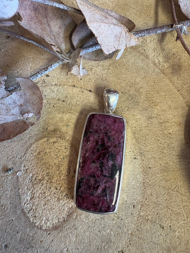 Sterling Silver Eudyalite Pendant SKU 25343