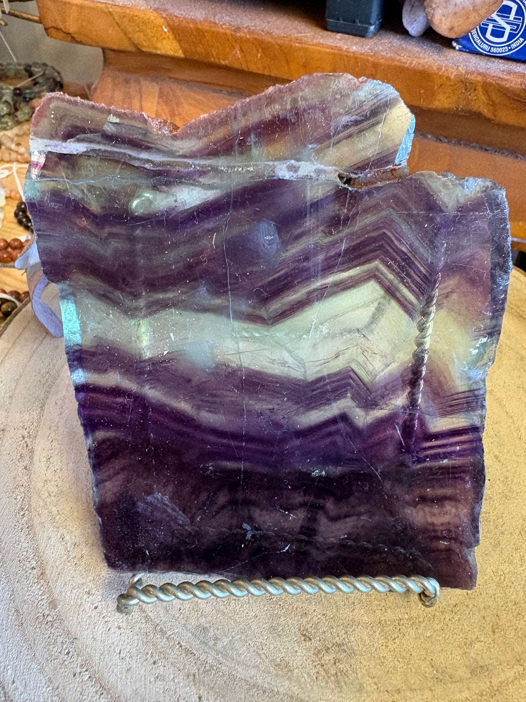 Rainbow Fluorite Slice SKU 26469