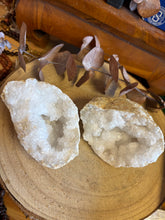 Cracked Quartz Geode Pair SKU 26297C
