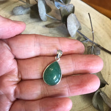 Sterling Silver Green Aventurine Pendant SKU 22687
