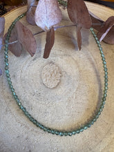 Entia Green Aventurine Facet Cut Bead Necklace SKU 25562