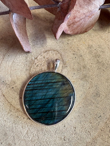 Entia Sterling Silver Labradorite Pendant SKU 26044