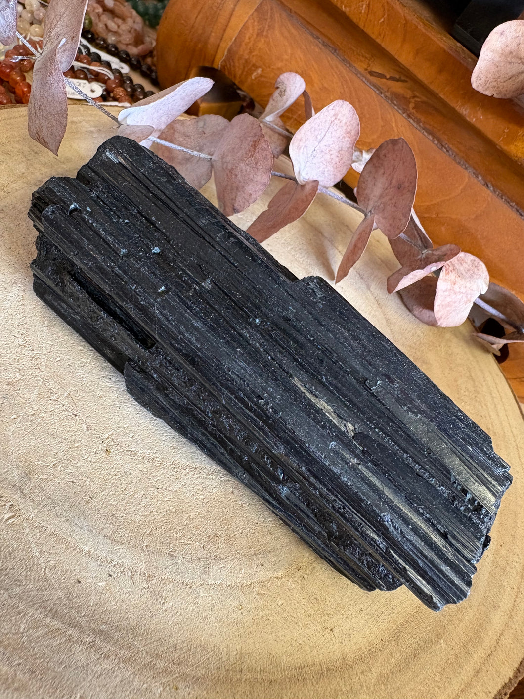Black Tourmaline Natural Chunk SKU 25728