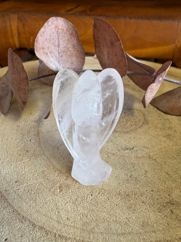 Rose Quartz Angel Carving SKU 26017C