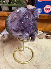 Amethyst Cluster Heart in Stand SKU 26356