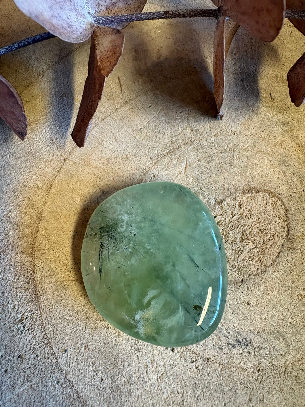 Prehnite Smooth Stone SKU 26134A