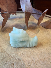 Caribbean Calcite Dragon Head Carving SKU CCD