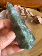 Moss Agate Obelisk SKU 25663