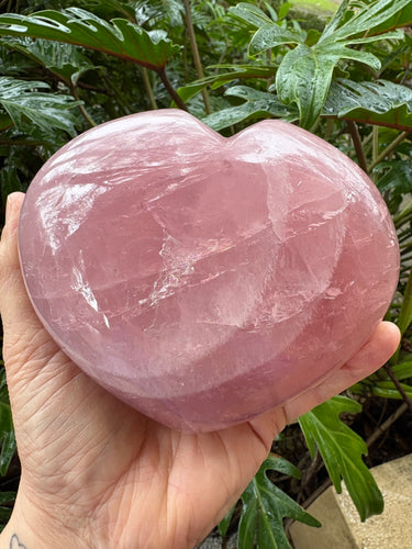 Rose Quartz Large Heart SKU 25031