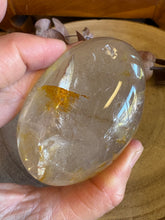 Golden Healer Quartz Palm Stone SKU 25842