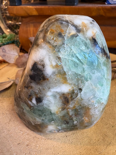 Green Fluorite in Matrix Freeform SKU 25092