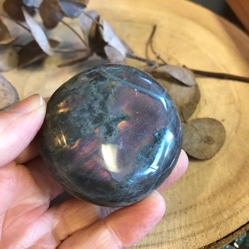 Labradorite Palm Stone SKU 23624
