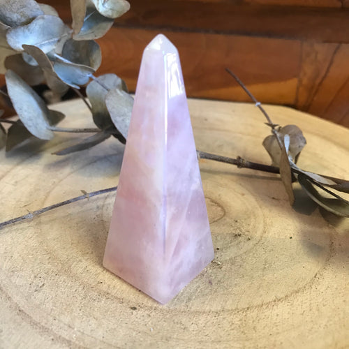 Rose Quartz Aura Obelisk SKU 22486B