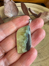 Entia Sterling Silver Prehnite Pendant SKU 26040