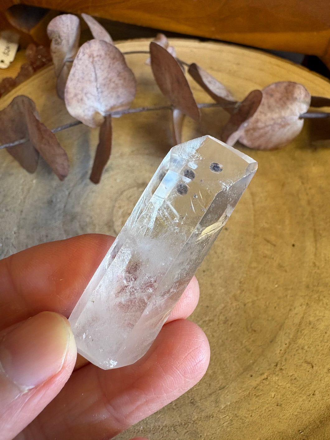 Fluorite in Quartz Point SKU 25849