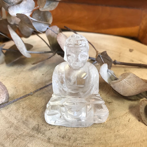 Clear Quartz Buddha Carving SKU 105