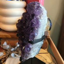 Amethyst Cluster on Metal Stand SKU 23734