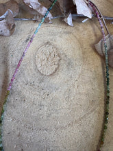 Entia Bi-Colour Tourmaline Facet Cut Bead Necklace SKU 25309