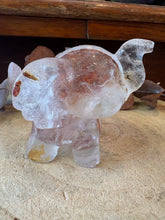 Hematoid Quartz Elephant Carving SKU 27051